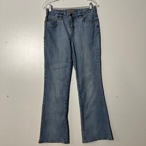 Vintage Ruffhewn Bootcut Slim Fit Washed Blue Casual Denim Jeans Women’s Size 6